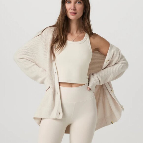 Vuori Sweaters - Vuori Alps Boyfriend Cardigan Marshmellow Women's Size Large